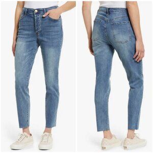 💕STS BLUE💕 Christy Tapered Ankle Jeans High Rise ~ Button Fly Valeview 32 NWT
